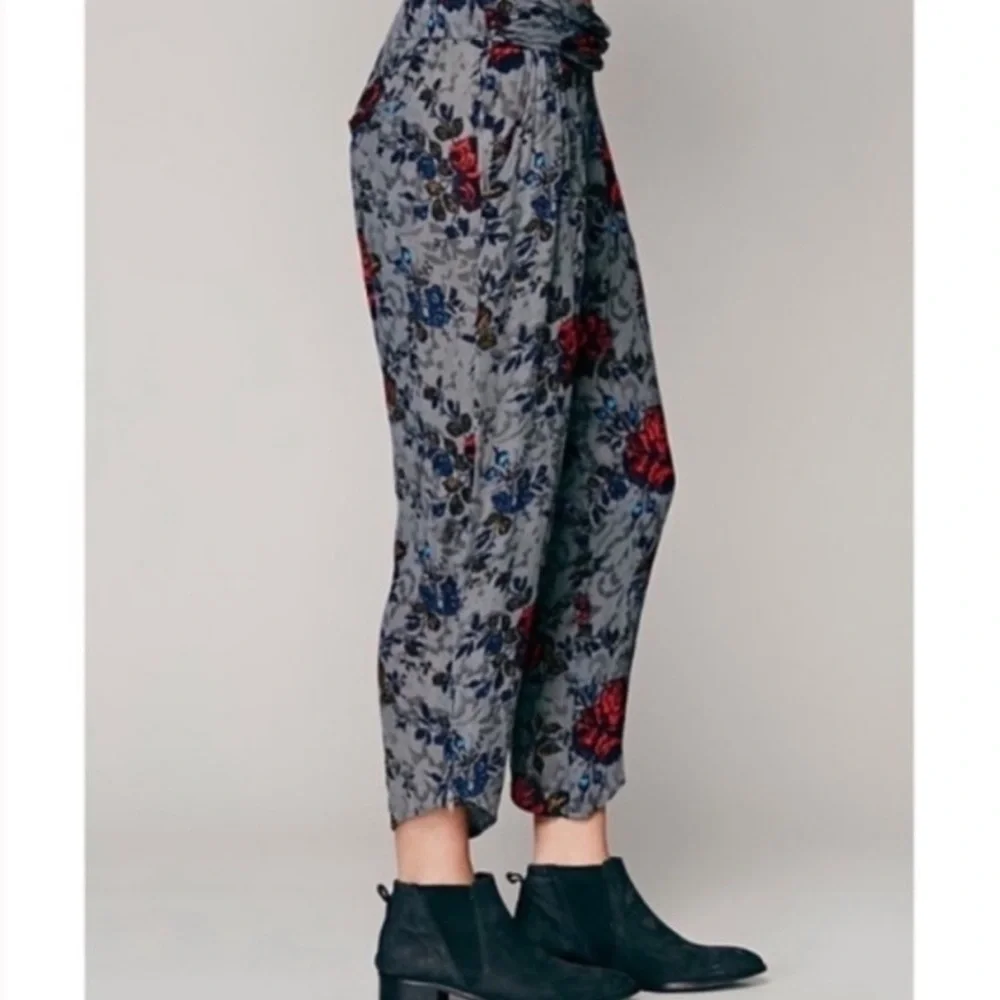 Free People Got Me Twisted Floral Harem Pants